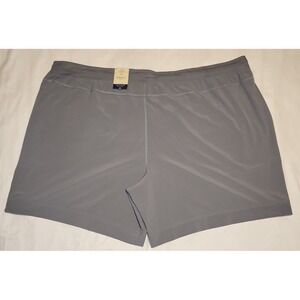 St John's Bay Grey Bermuda Athletic Shorts Mid Rise Size 5x Women's NWT